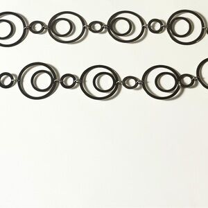 Modern Silver Circle chain belt